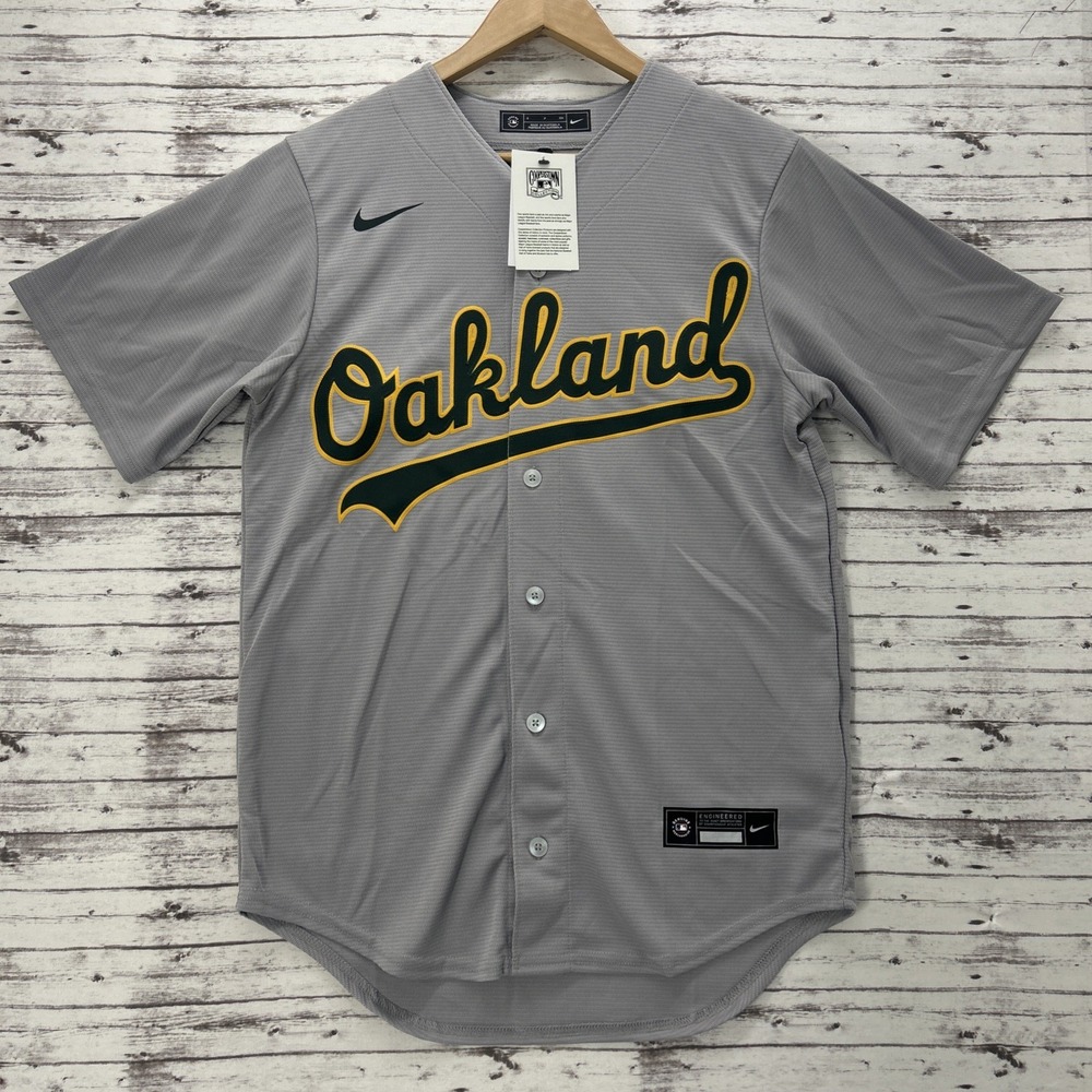 Nike Oakland Athletics Jackson #9 Grey Cooperstown Collection Jersey Men Small